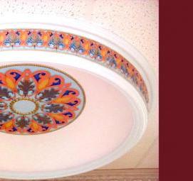 Потолочные розетки из пенопласта - вариант 1