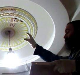 Потолочные розетки под люстру из полиуретана - модель 4