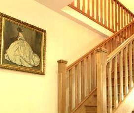 Поворотная деревянная лестница - модель 3