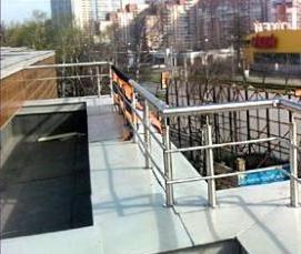 Пожарное ограждение кровли - вариант 4