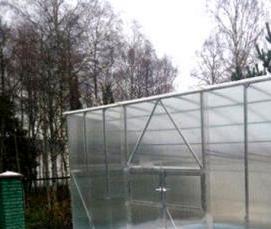 Пристенная теплица - модель 1