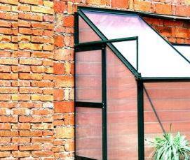 Пристенная теплица из поликарбоната - вариант 4