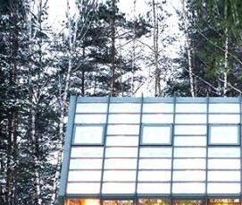 Пристенная теплица с односкатной крышей - модель 3