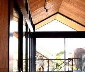 Пристройка из металлоконструкций к дому - модель 1