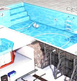 Проектирование частных бассейнов - модель 3