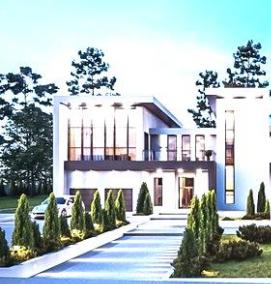 Проектирование индивидуальных жилых домов - модель 4