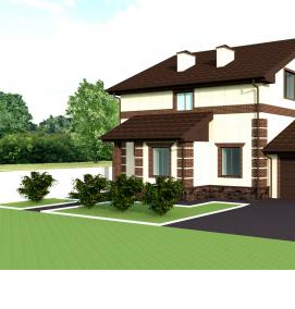 Проектирование индивидуальных жилых домов - модель 3