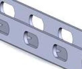 Профиль швеллер монтажный - модель 2