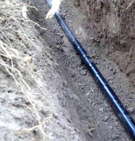Прокладка электрического кабеля в земле - модель 3