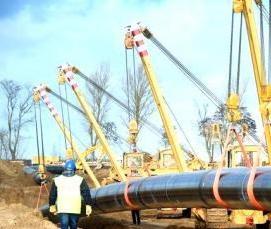 Прокладка газопровода через стену - модель 1