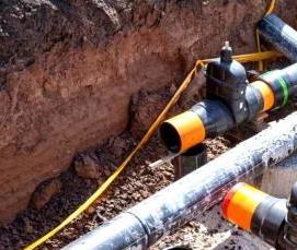 Прокладка газопровода через стену - модель 4