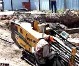 Прокладка газопровода под землей - тип 1