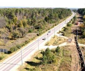 Прокладка трассы газопровода - вариант 1