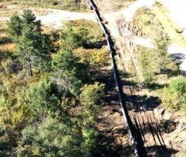 Прокладка трассы газопровода - вариант 3