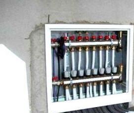 Прокладка труб системы отопления - вариант 1