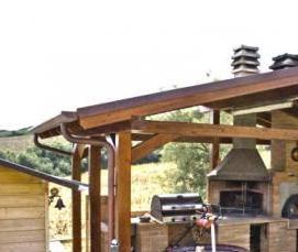 Простая беседка с мангалом - вариант 3