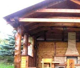 Простая беседка с мангалом - вариант 2