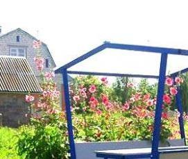 Простая металлическая беседка - тип 1