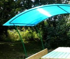 Простая металлическая беседка - тип 2