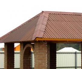 Просторная беседка с мангалом - модель 4