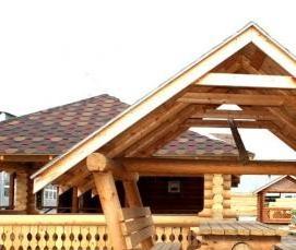 Простые беседки из дерева - вариант 1