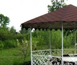 Простые беседки из металла - тип 1