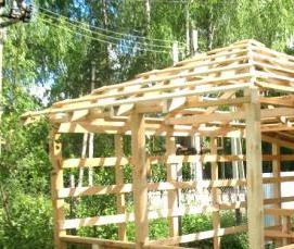 Простые дачные беседки - модель 2