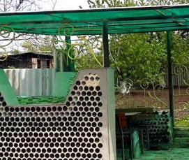 Простые деревянные беседки для дачи - тип 1