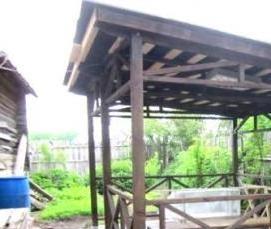 Простые дешевые беседки - тип 1