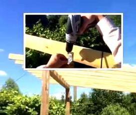 Простые дешевые беседки - тип 4