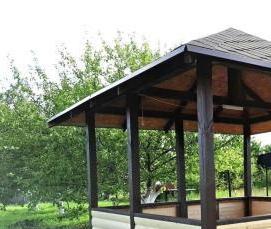 Простые садовые беседки - тип 3