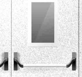 Противопожарные двери с окном - тип 3