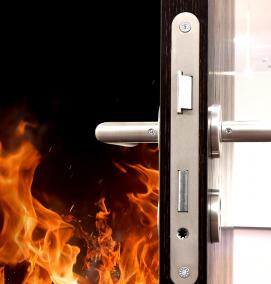 Противопожарные двери с решеткой - вариант 3