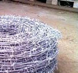 Проволока колючая одноосновная рифленая - модель 3