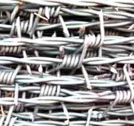 Проволока колючая одноосновная рифленая - модель 2