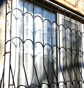 Прозрачные решетки на окна - вариант 3