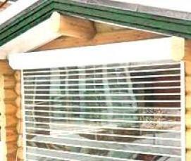 Прозрачные рольставни из монолитного поликарбоната - тип 4