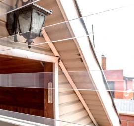 Прозрачные защитные решетки на окна - вариант 3