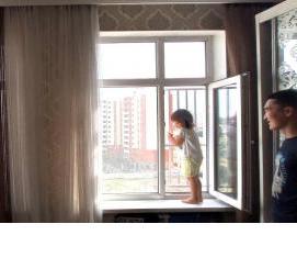 Прозрачные защитные решетки на окна - вариант 2