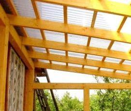 Прозрачный профилированный шифер - модель 1