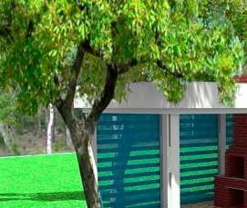 Прямоугольная беседка с мангалом - вариант 2