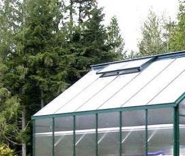 Прямоугольная теплица с односкатной крышей - модель 2