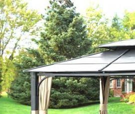 Прямоугольные беседки для дачи - модель 1