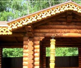 Прямоугольные беседки для дачи - модель 2