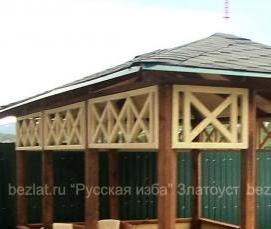 Прямоугольные беседки из дерева - тип 3