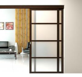 радиусные межкомнатные перегородки раздвижные - модель 4