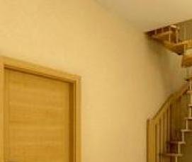 раскладная деревянная лестница - тип 1