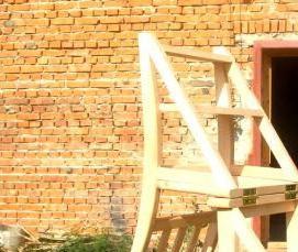 раскладная деревянная лестница - тип 2