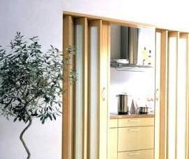 раскладные двери межкомнатные гармошка - тип 3