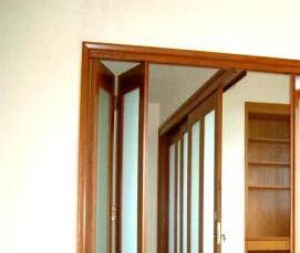 раскладные двери межкомнатные гармошка - тип 2